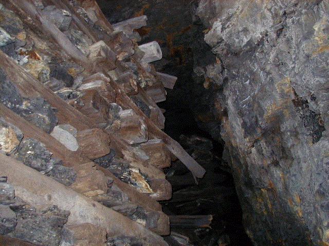 Looking up the side of a cog, showing how tall it is.