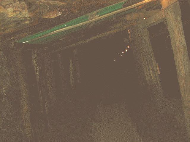 Looking in along the main level, which runs further into the mysterious darkness of the mine.
