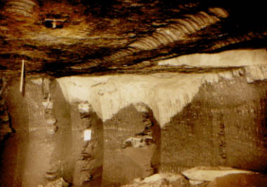 Glacial till, as seen from inside the mine
